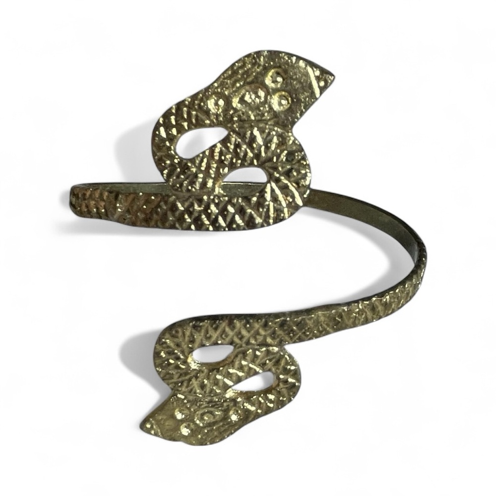 Antique Gold Snake Arm Cuff Bracelet